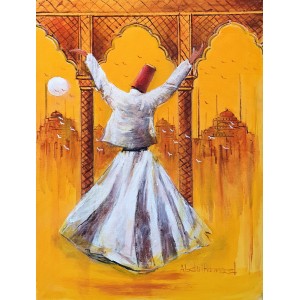 Abdul Hameed, 18 x 24 inch, Acrylic on Canvas, Figurative Painting, AC-ADHD-024